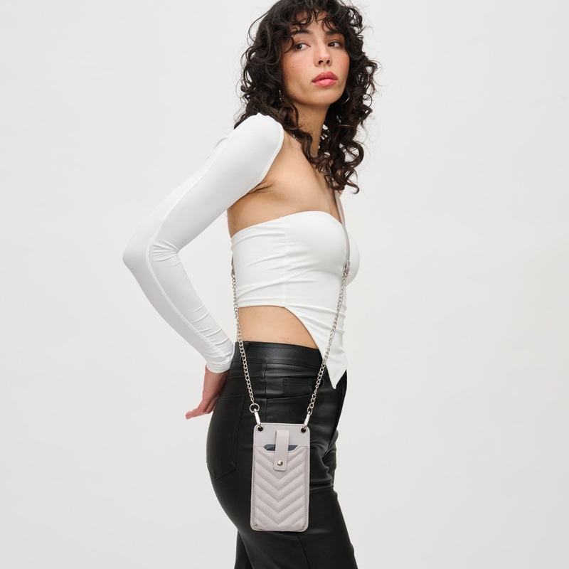 Claire - Chevron Stitch Cell Phone Crossbody