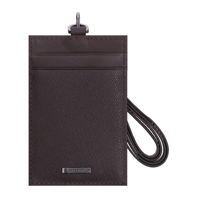 Crossing Elite Leather Lanyard - Chocolate
