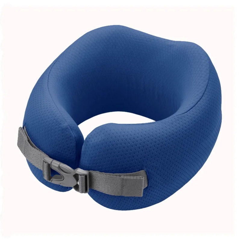 Easynap Foldable Pocket Travel Neck Pillow With Pouch Medium - True Blue (Navy)