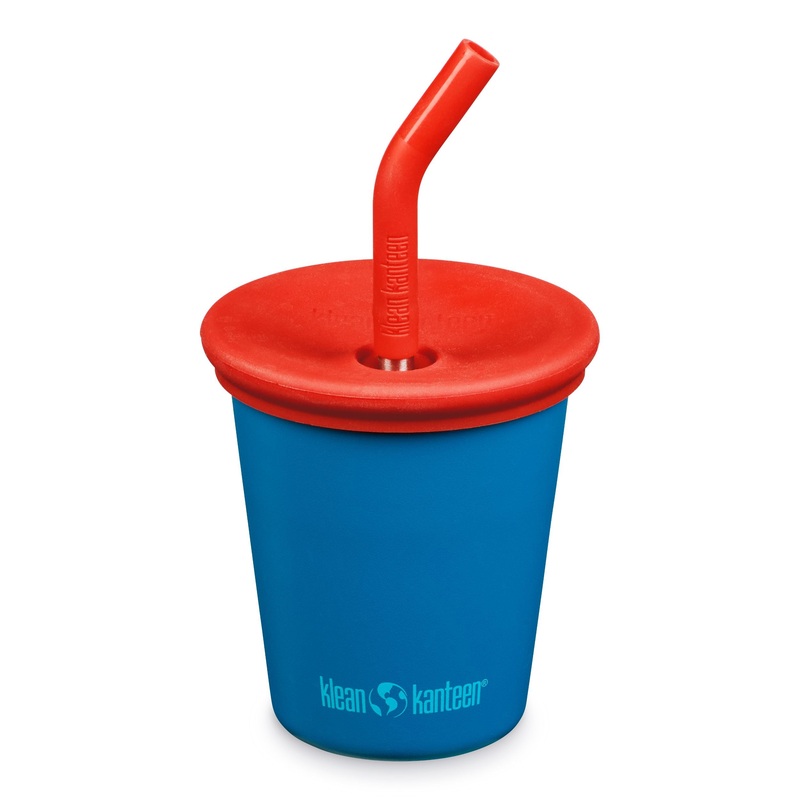 Klean Kanteen Kid Cup 10oz (with Kid Straw Lid) (Mykonos Blue)