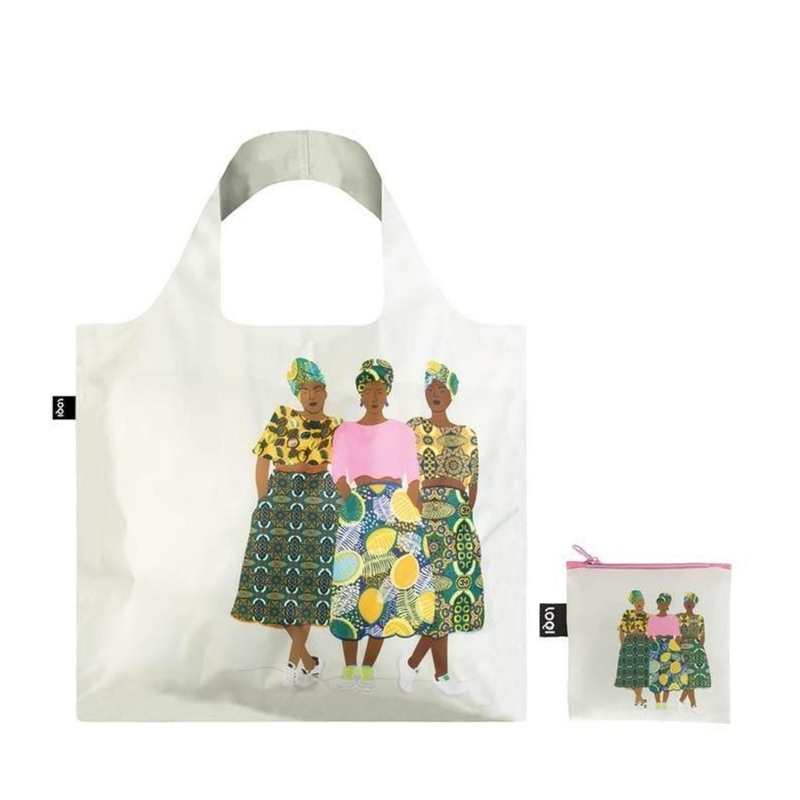 LOQI Artist Foldable Tote Bag - Celeste Wallaert - Grlz Band Foldable Tote Bag