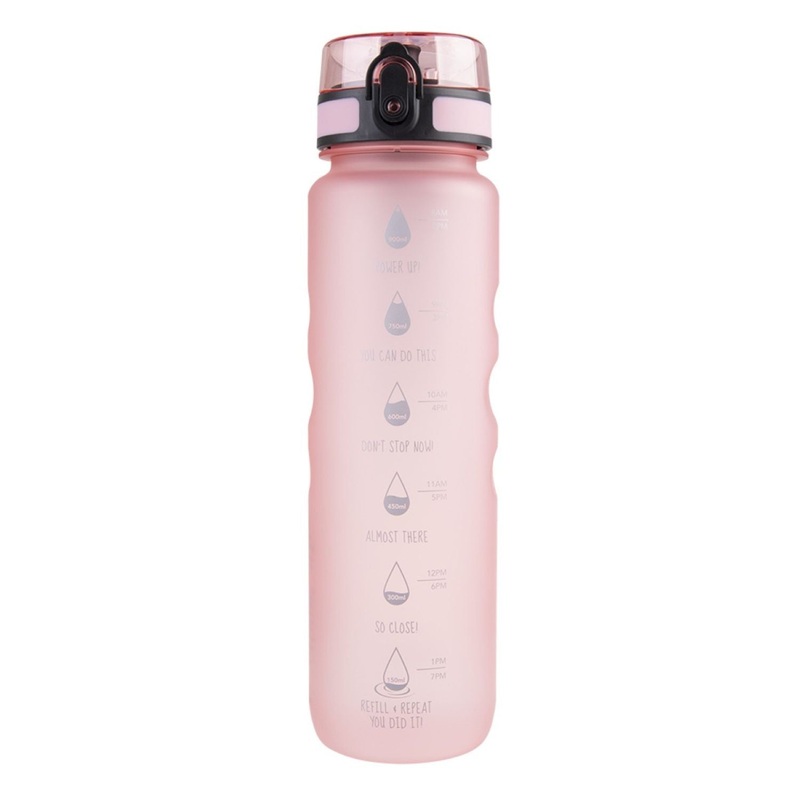Oasis Tritan Motivation Bottle 1L - Glow Pink