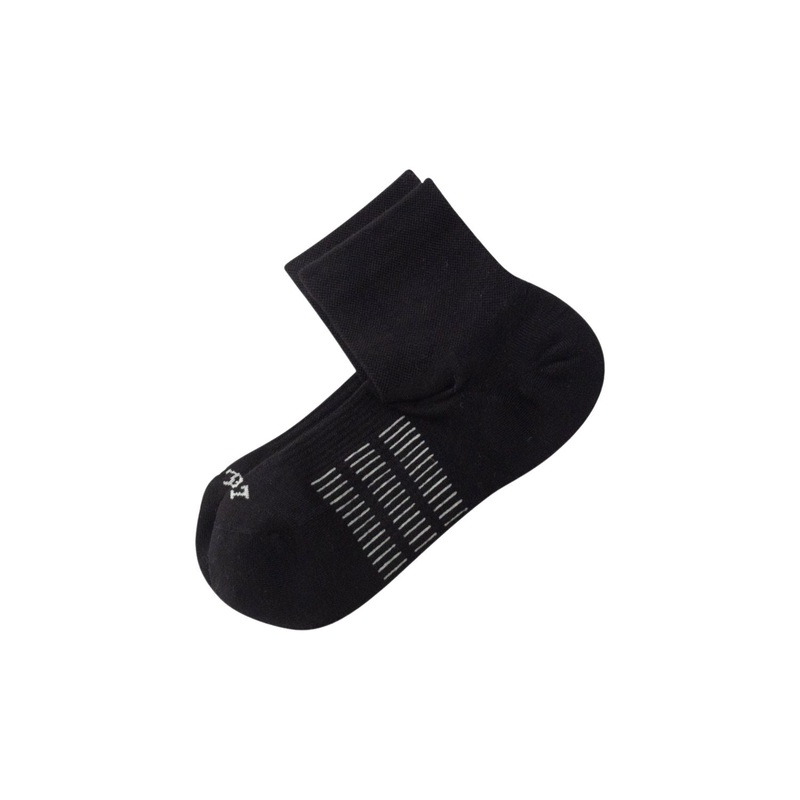 Paire Merino Wool-Blend Active Quarter Socks (Black) - L