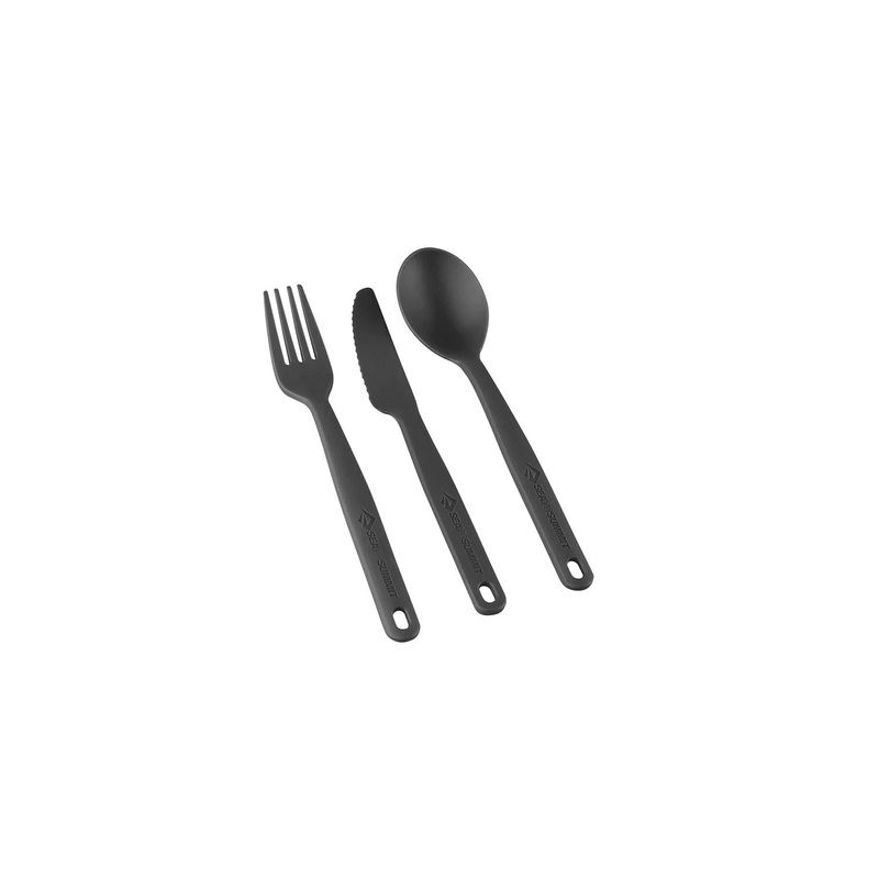Sea To Summit Camp Cutlery 3 Piece Set (Charcoal)