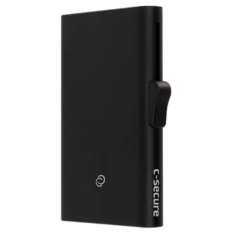 C-Secure XL Aluminum Cardholder - Black