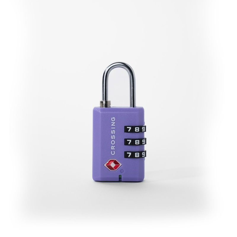 Crossing Ultra-Light TSA 3-Dial Travel Lock - Peri Blue