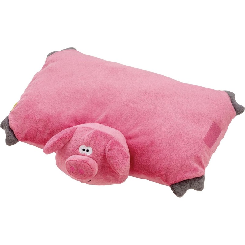 Go Travel Pig Folding Pillow (Pink)
