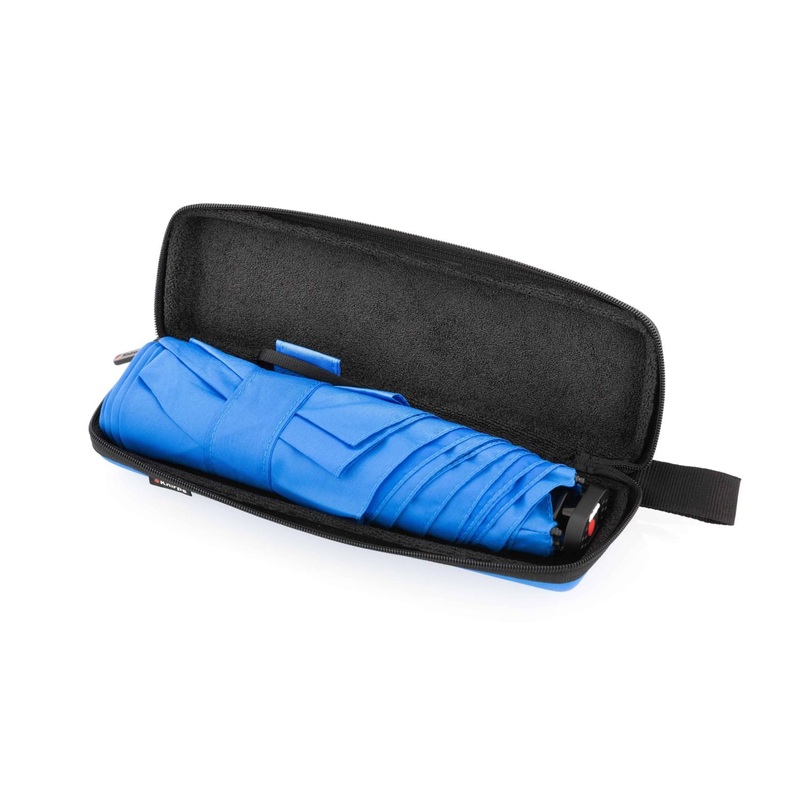 Knirps X4U Ultralight Slim Manual With Eva Case - Neon Blue