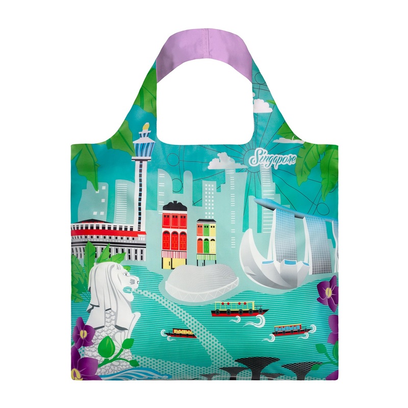 LOQI Urban Foldable Tote Bag - Singapore