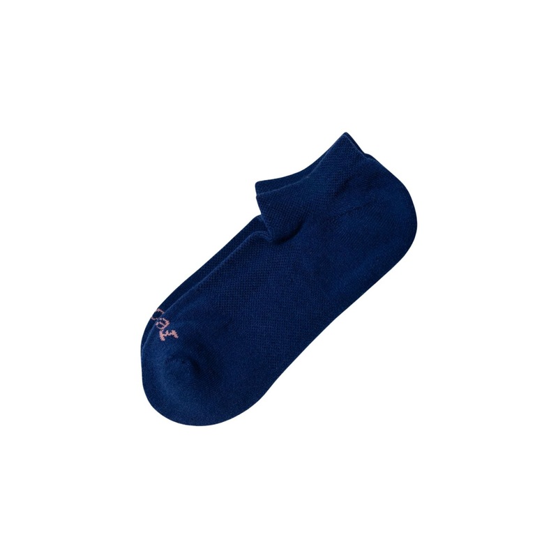 Paire Merino Wool-Blend Ankle Sock (Stormy Blue) - M
