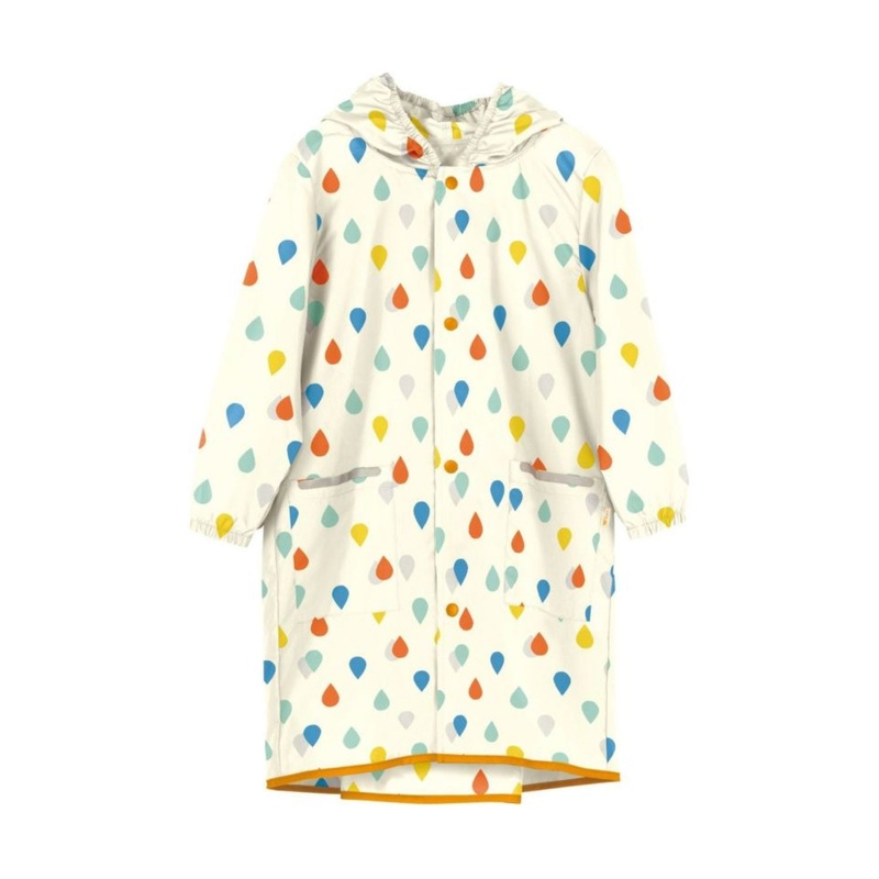 WPC Kids Rain Coat Medium (100cm-120cm) (Off White)