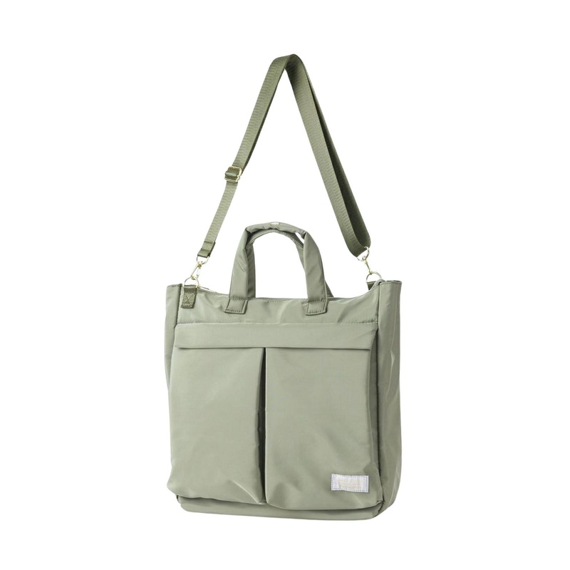 Legato Largo Helmet Bag 2Way A4 Tote Bag (Olive)