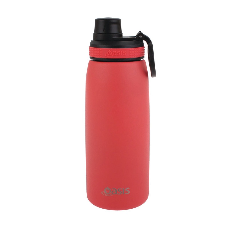 Oasis Stainless Steel Insulated Sports Water Bottle with Screw Cap 780ML - Coral