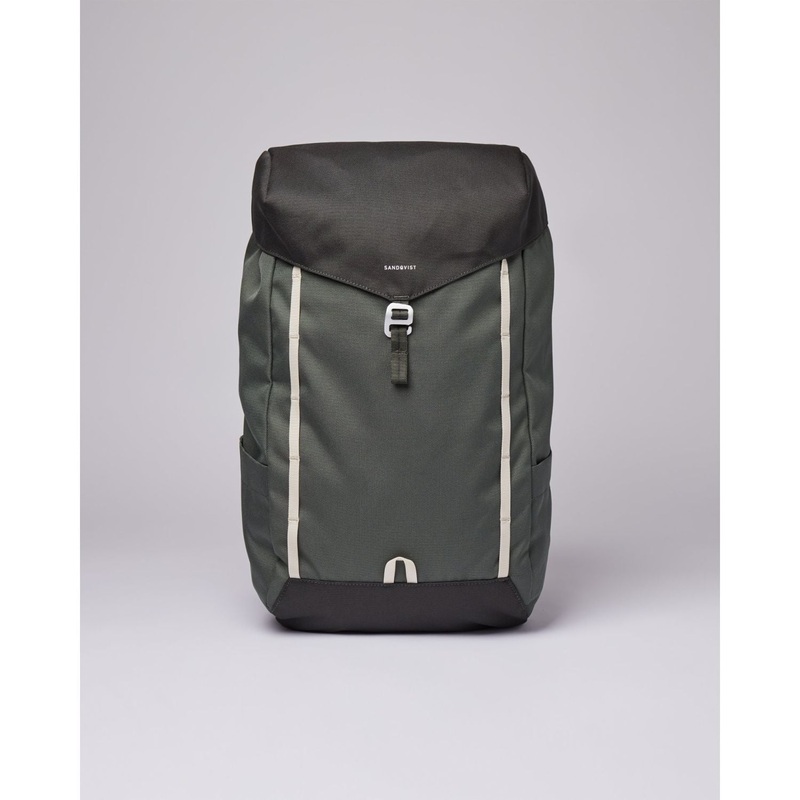 Sandqvist Walter Backpack - Multi Green W/Grey Webbing
