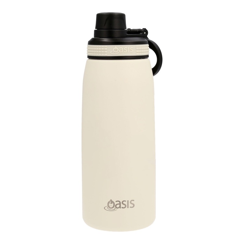Oasis Stainless Steel Insulated Sports Water Bottle with Screw Cap 780ML - Alabaster