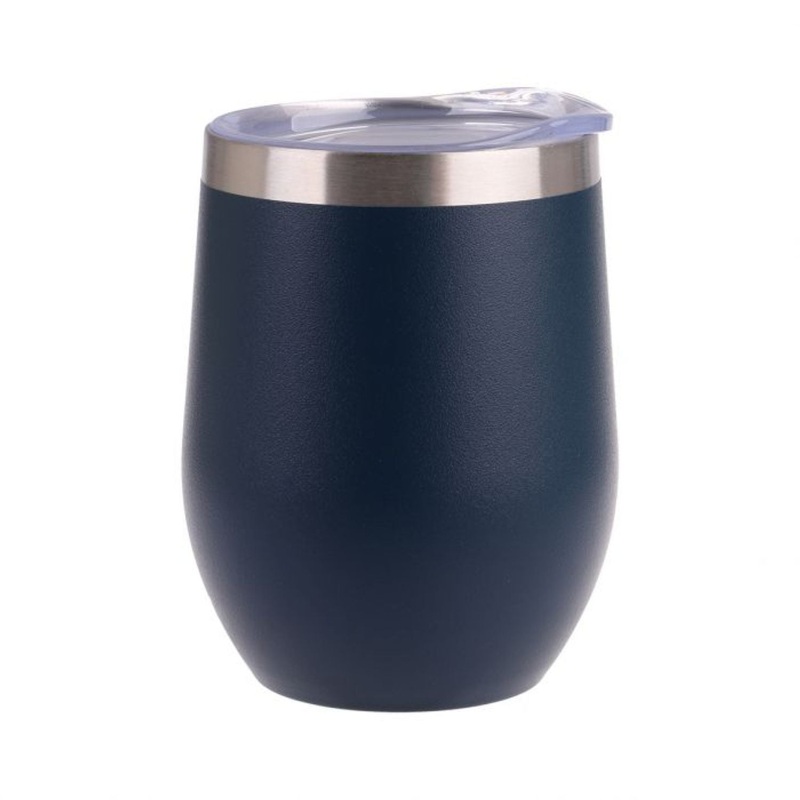 Oasis Stainless Steel Insulated Wine Glass Tumbler 330ML- Matte Navy