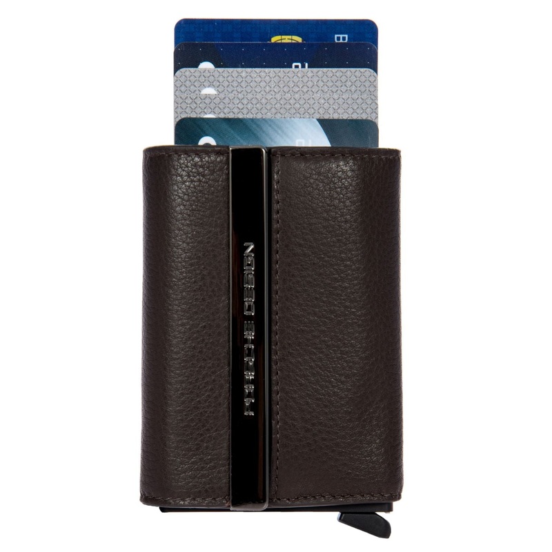 Porsche Design X Secrid Leather Card Holder (Dark Brown)