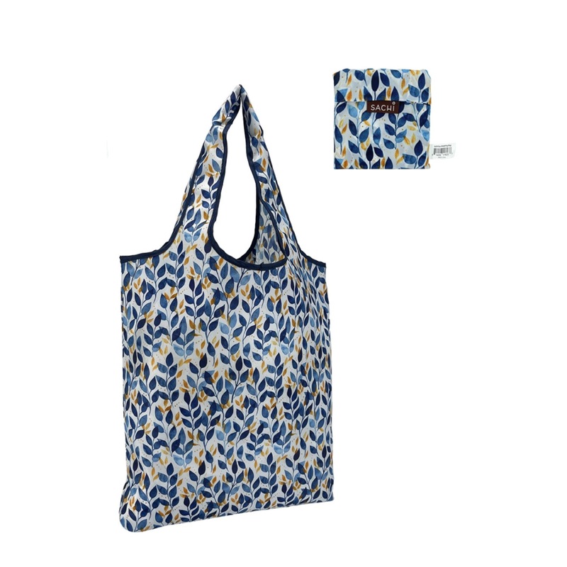SACHI Eco Foldable Tote Bag - Royal Leaves
