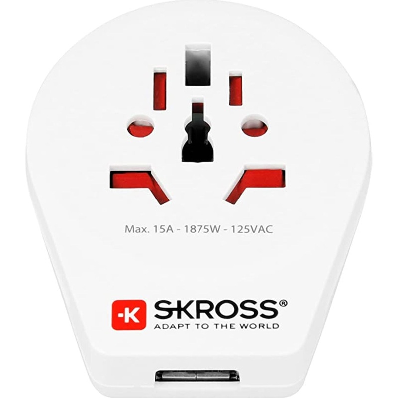 Skross World To Usa Adaptor - White