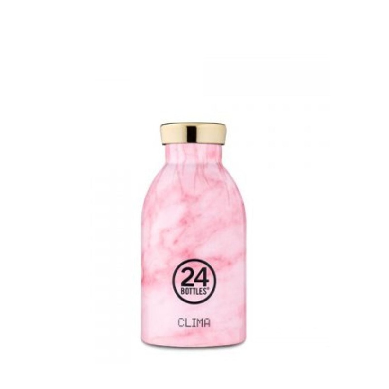 24 Bottles Clima 330ML Insulated Water Bottle - Pink Marble