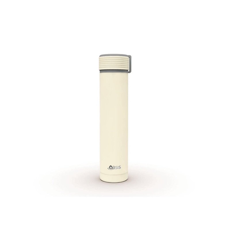Oasis Skinny Mini Insulated Water Bottle 250ML Matte - Alabaster