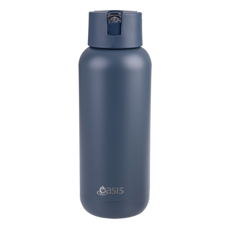 Oasis Stainless Steel Insulated Ceramic Moda Bottle 1L - Indigo