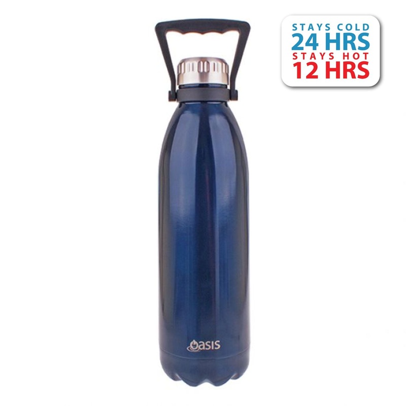 Oasis Stainless Steel Insulated Water Bottle 1.5L - Navy