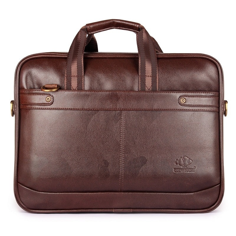 Classic Laptop Bag - Stylish and Functional | Compatible with 15.6 Inch Laptops | Chestnut Brown