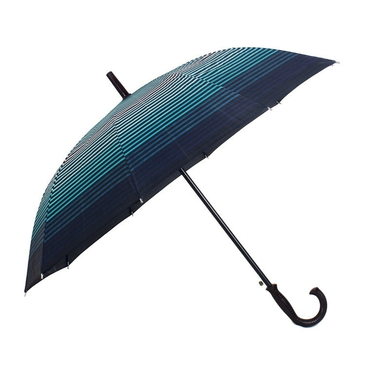 THE CLOWNFISH Umbrella Single Fold Auto Open Waterproof Pongee Umbrellas For Men and Women (Peacock Green)