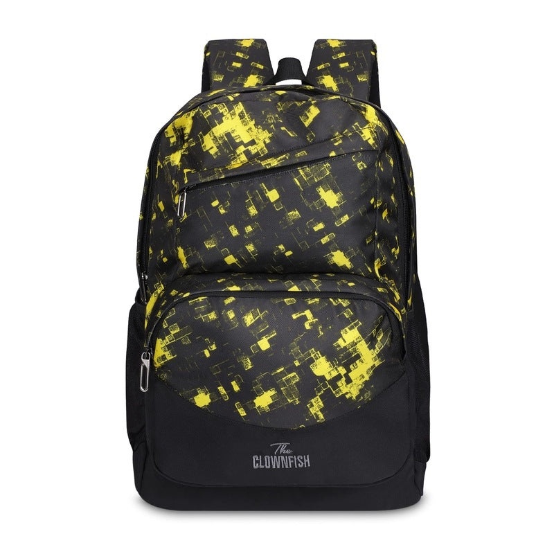 THE CLOWNFISH Valeria Polyester 16 Litres Unisex Travel Laptop Backpack for 14 inch Laptop (Grey)