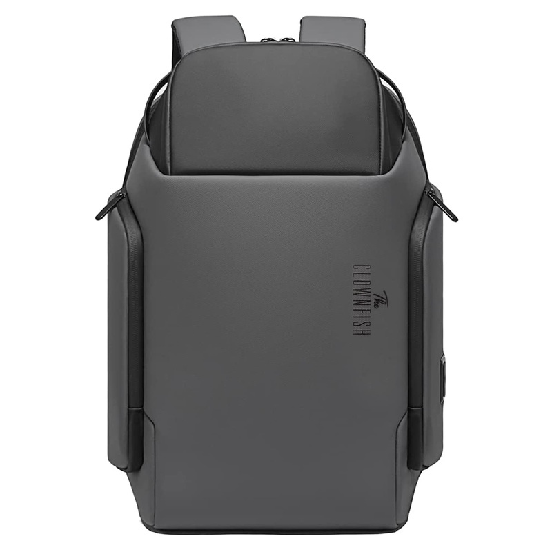 THE CLOWNFISH Water Resistant Laptop Backpack - Spacious, USB Port | 15.6 inch | Grey