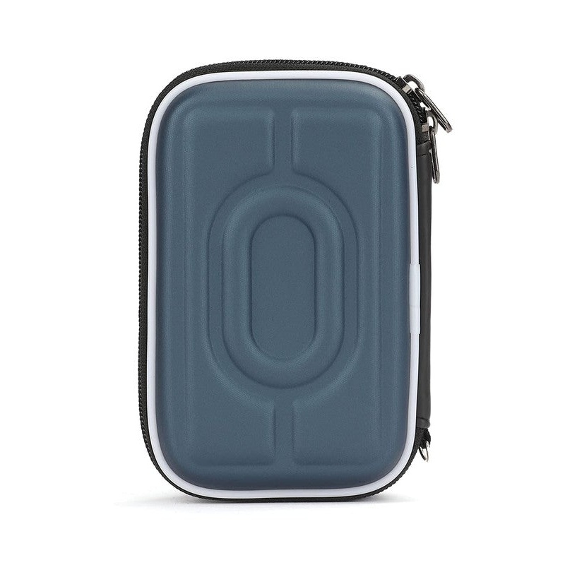 CoolBELL Travel Hard Disk Case - Multi-Pocket Organizer | 15.5x9.5x2.5 cm | Blue
