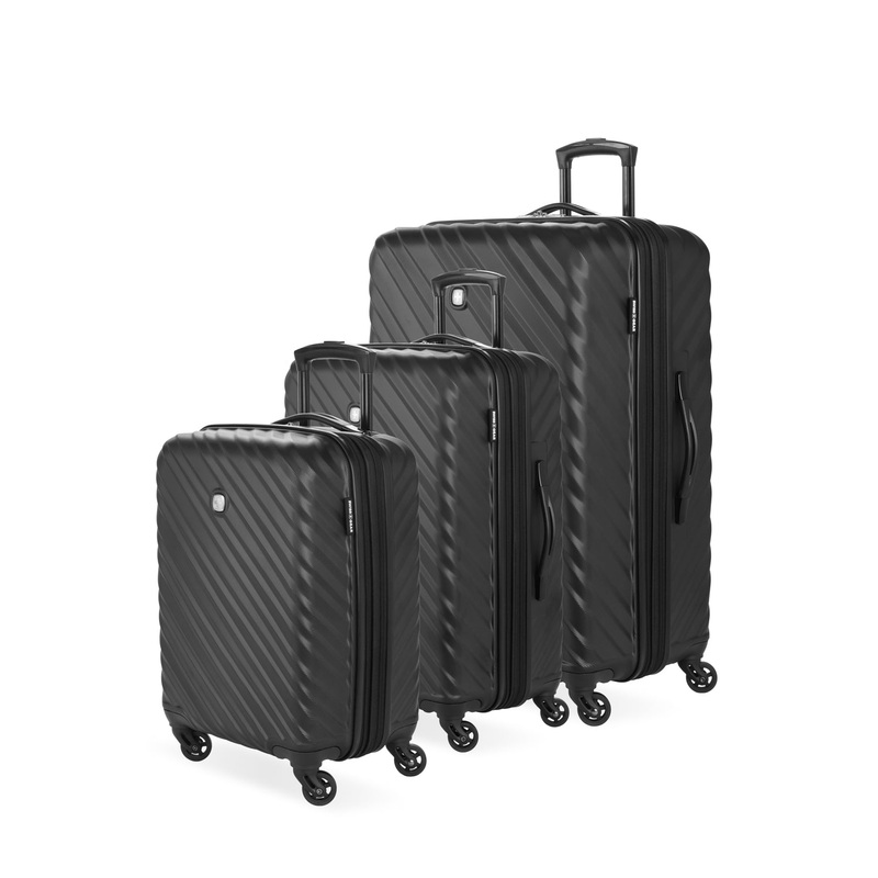 SWISSGEAR 3530 3-Piece Spinner Set in Black