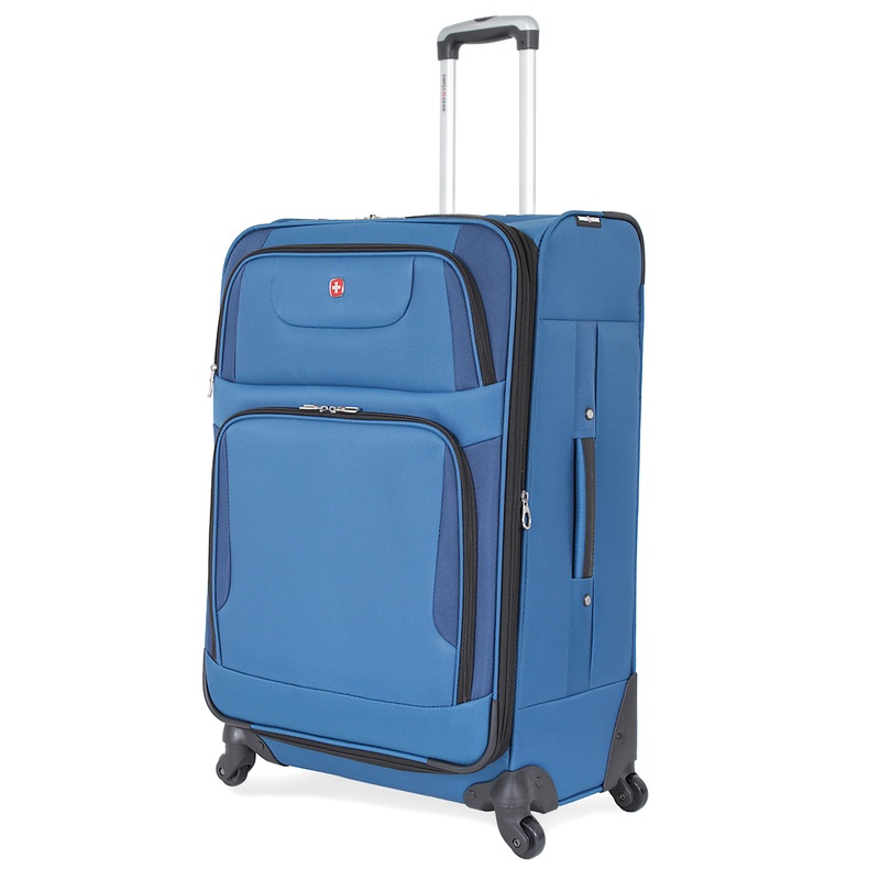 SWISSGEAR 7297 Large Checked Spinner in Blue