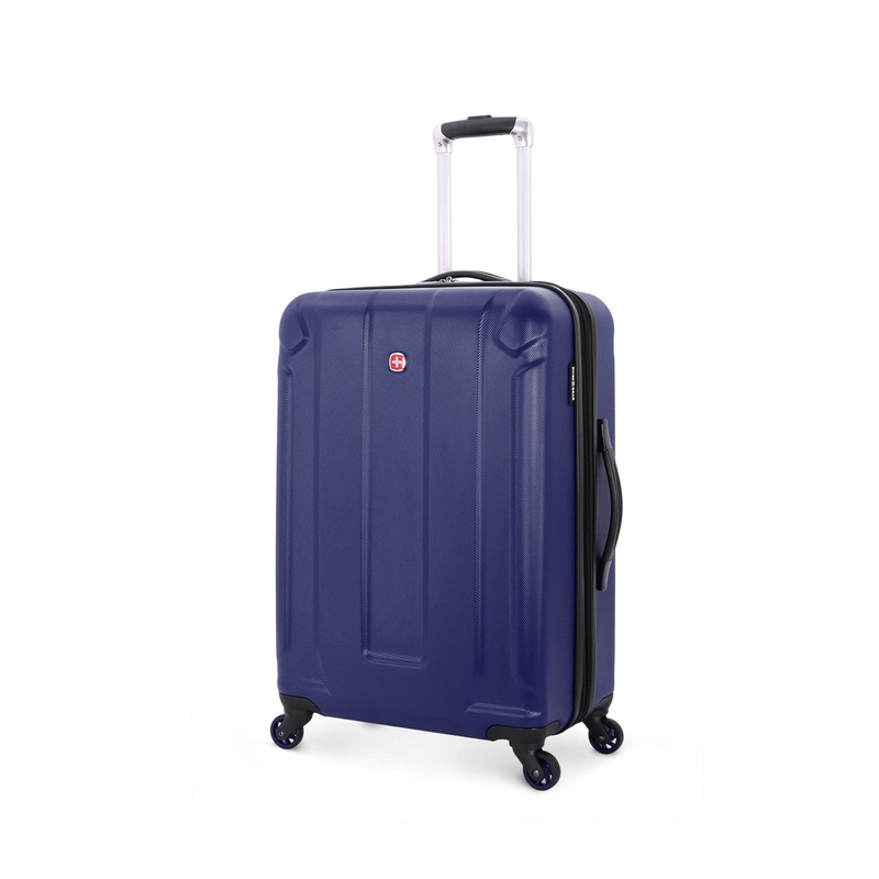 SWISSGEAR 6302 Medium Checked Spinner in Navy