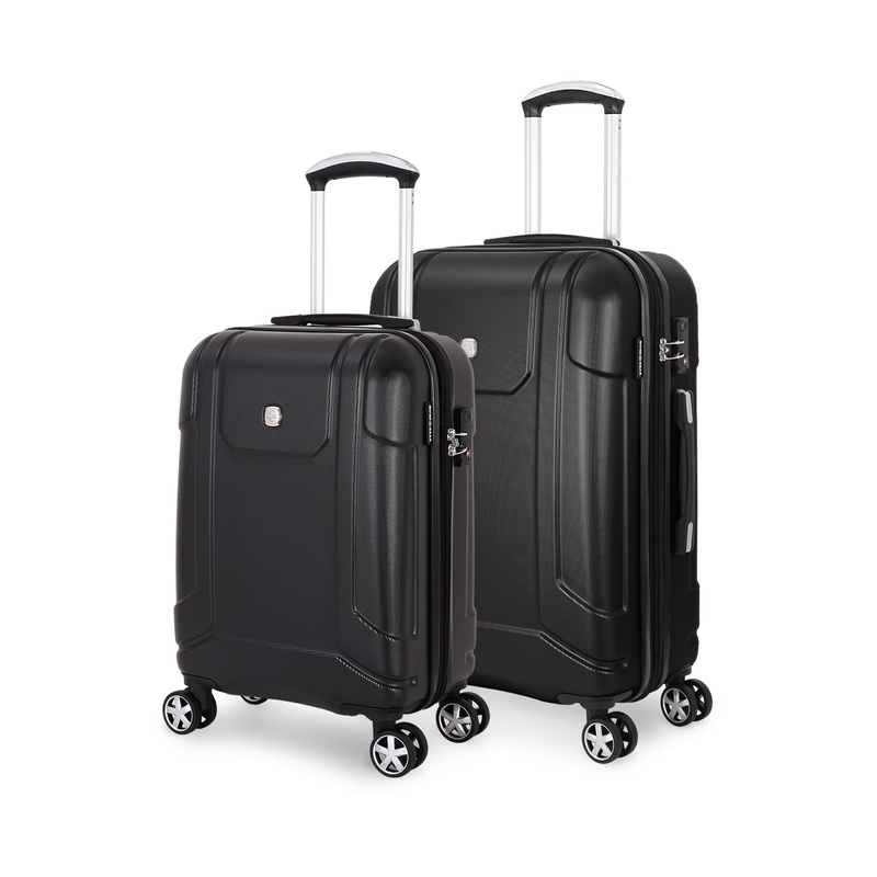 SWISSGEAR 6396 2-Piece (S/M) Spinner Set in Black
