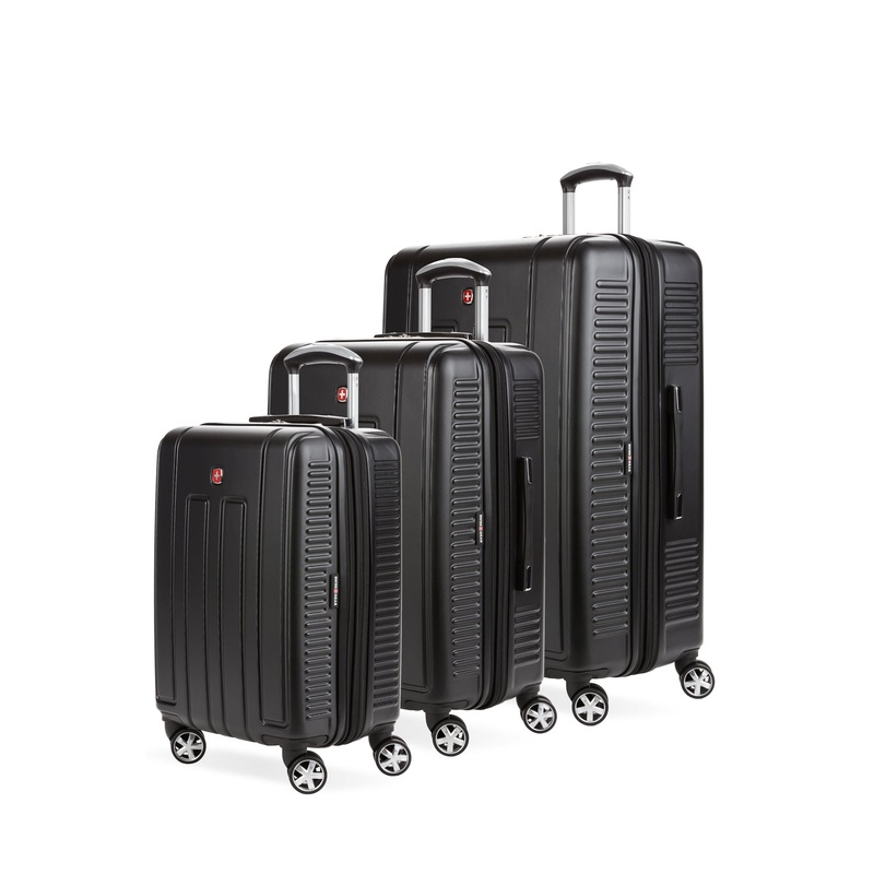 SWISSGEAR 6399 3-Piece Spinner Set in Black
