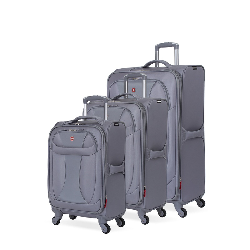 SWISSGEAR 7208 3-Piece Spinner Set in Grey