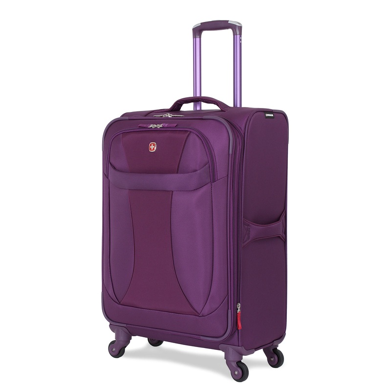 SWISSGEAR 7208 Medium Checked Spinner in Purple