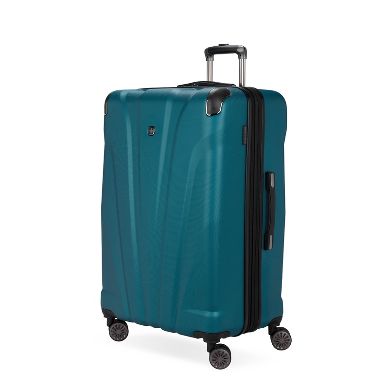 SWISSGEAR Cascade Large Checked Spinner in Teal