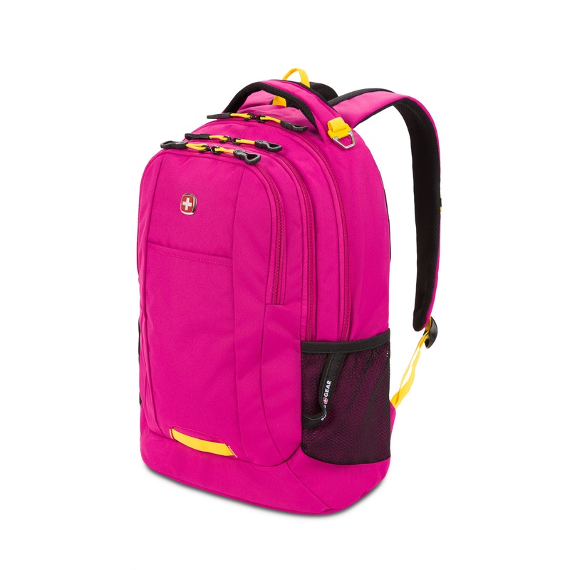 SWISSGEAR Cecil Laptop Backpack in Berry/Yellow