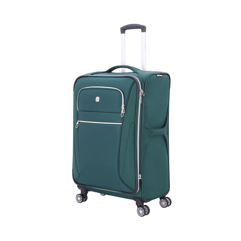 SWISSGEAR Checklite Medium Checked Spinner in Green