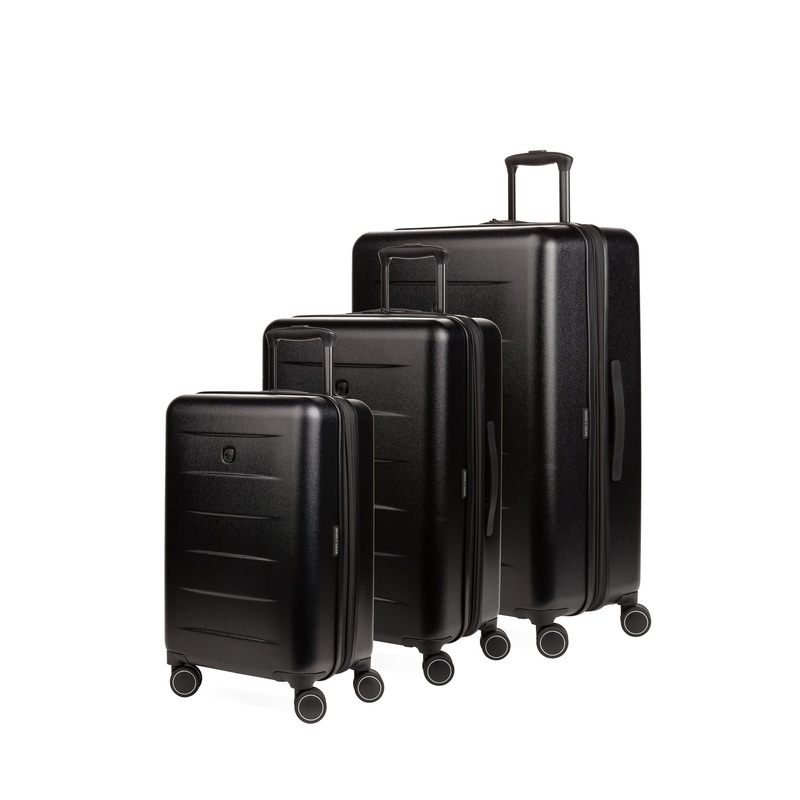 SWISSGEAR Eclipse 3-Piece Spinner Set in Black