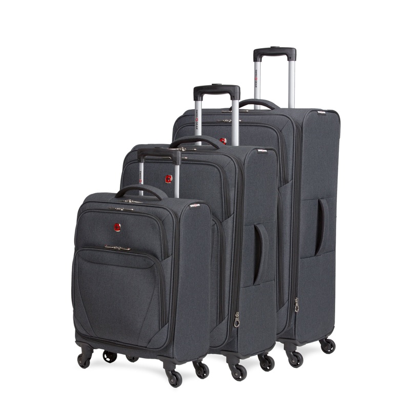 SWISSGEAR Precision 3-Piece Spinner Set in Grey