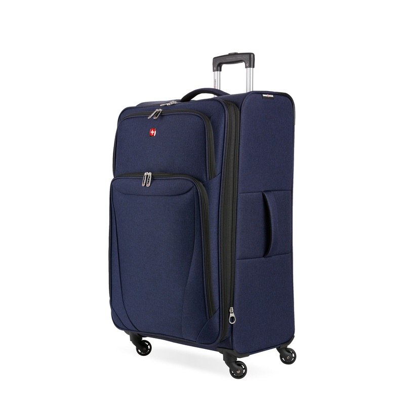 SWISSGEAR Precision Large Checked Spinner in Navy