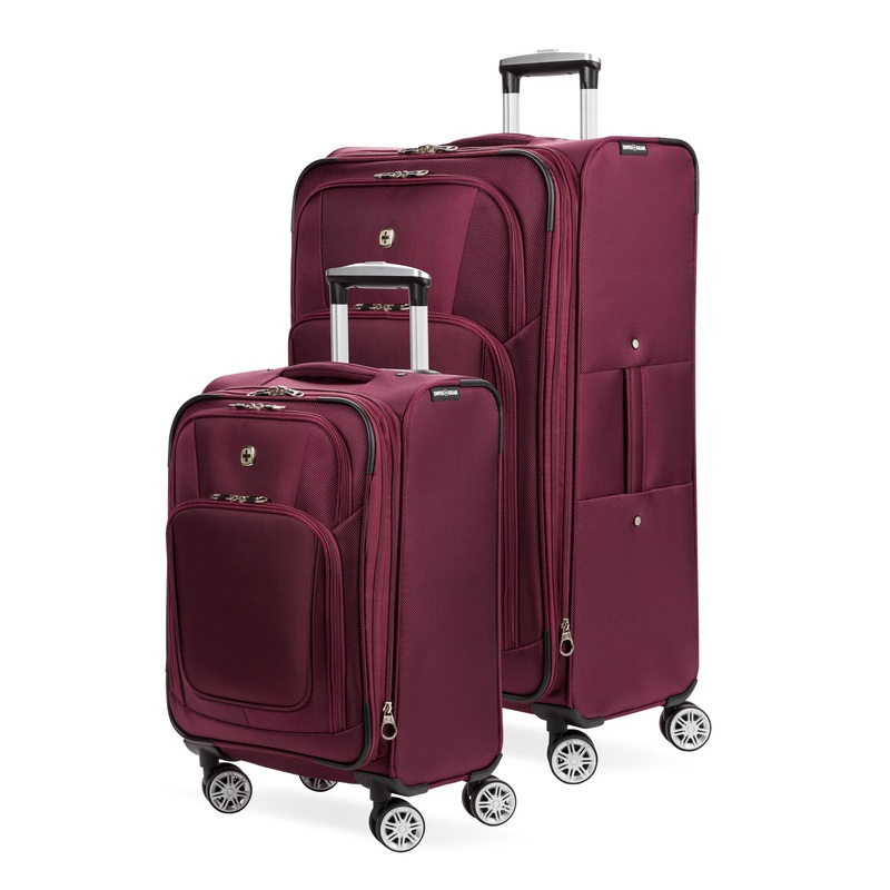 SWISSGEAR Precision Pro 2-Piece Spinner Set in Burgundy