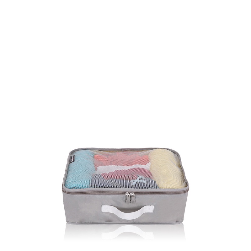 SWISSGEAR Travel Smart 3-Piece (S/M/L) Packing Cube Set in Grey