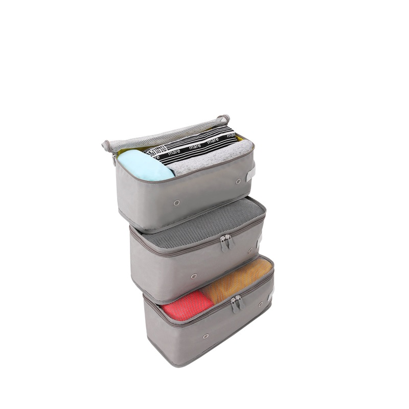 SWISSGEAR Travel Smart Small Packing Cube 3-Pack in Grey