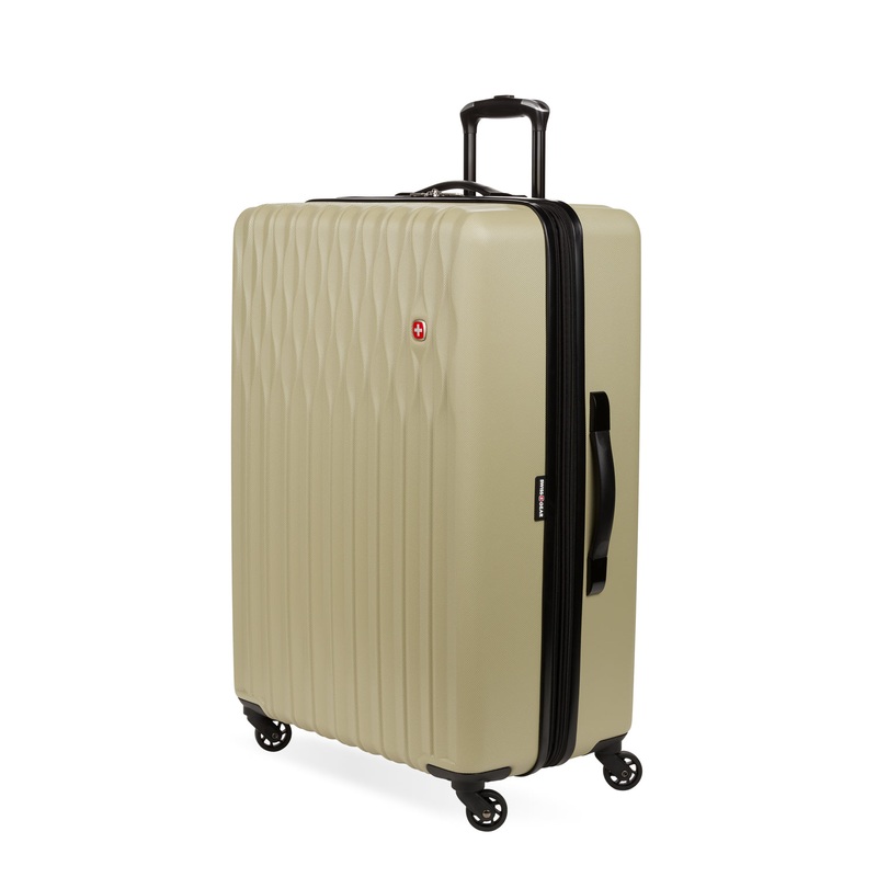 SWISSGEAR Wave Large Checked Spinner in Light Sand