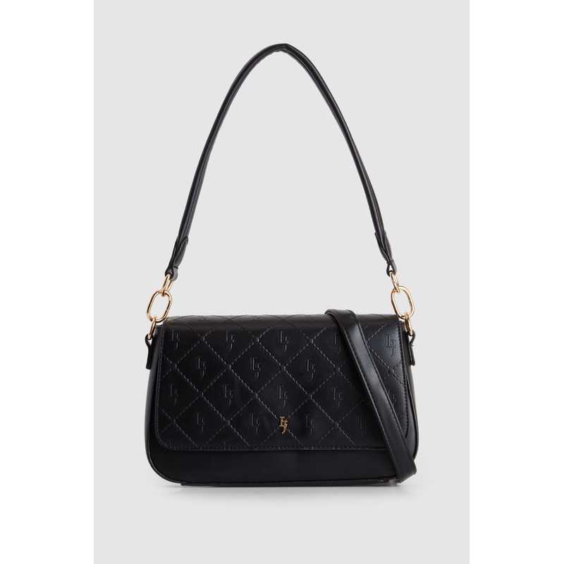 Embossed Shoulder Bag
